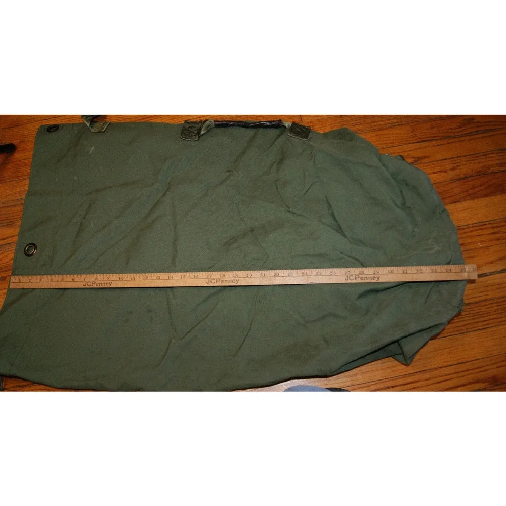 US Military Army Duffel Bag Green Nylon Heavy Duty Camping 35